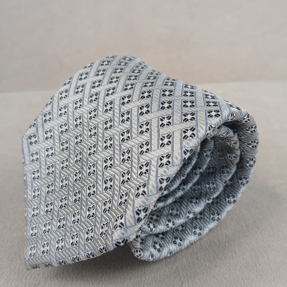 Sergio Carlucci 3.25x61 Mens Tie Jacquard Geometric